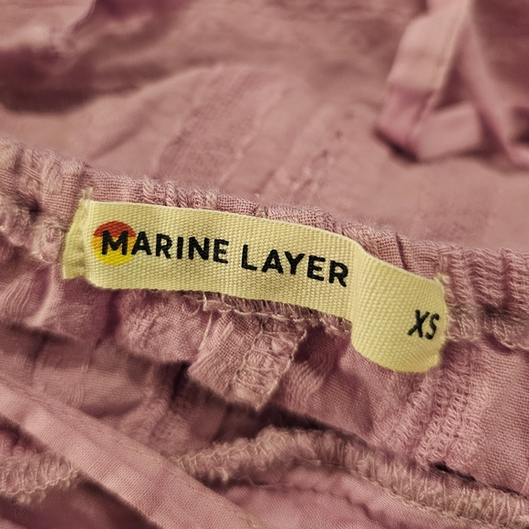 MARINE LAYER Lavender Tiered Kaia Maxi Dress sz XS Women's - Picture 6 of 7